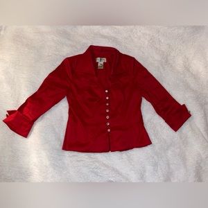 JR NITES by Carol Lin red jacket size 8